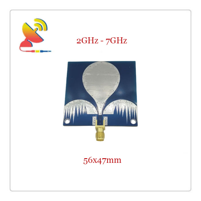 C&T RF Antennas Inc.- 56x47mm 2GHz-7GHz Omni-directional Ultra-Wideband PCB Antennas Manufaturer