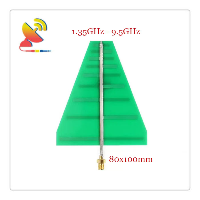 C&T RF Antennas Inc.- 80x100mm 1.35GHz-9.5GHz Log-Periodic Directional Ultra-Wideband PCB Antennas Manufacturer